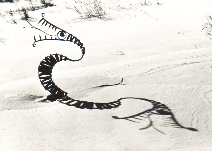 Dragon, painted iron and gold leaf (1952)